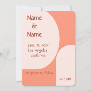 Invitación de boda moderna