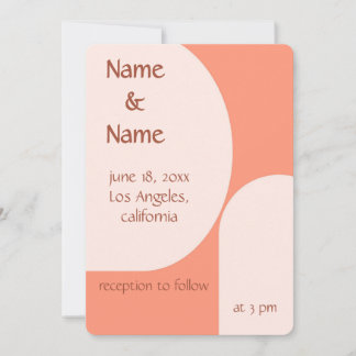 Invitación de boda moderna