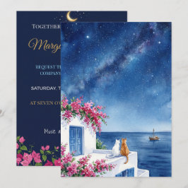 Invitación de Boda Moderna Abstracta JUNTOS Marg