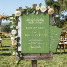 Invitación de boda moderna casada al fin