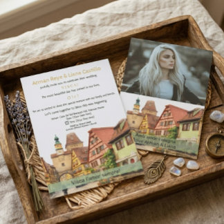 Invitación de boda moderna con elegancia estética
