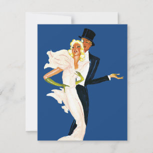 Invitación de boda moderna de amor y romance vinta