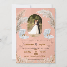 Invitación de Boda Moderna | Totalmente Editable