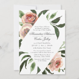 INVITACIÓN DE BODA | Moderno y elegante floral Rub