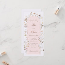 Invitación de Boda Móvil Floral Rosado