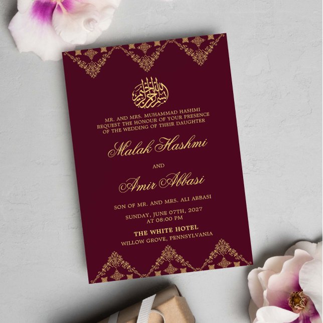 Invitación de Boda musulmán de origen borgoñés (Subido por el creador)