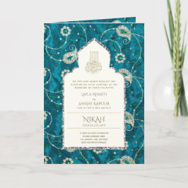 Invitación de Boda Musulmana Islámica Ornata LeahG
