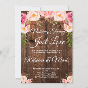 Invitación de Boda, Nada Elegante Solo Amor