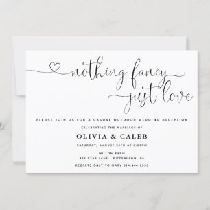 Invitación de boda Nada elegante solo amor