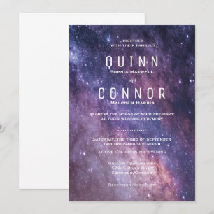 Invitación de boda Nebula Space Cosmos