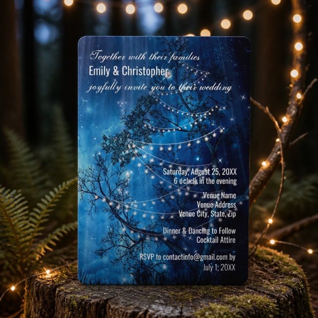 Invitación de boda Noche Estrellada (Subido por el creador)