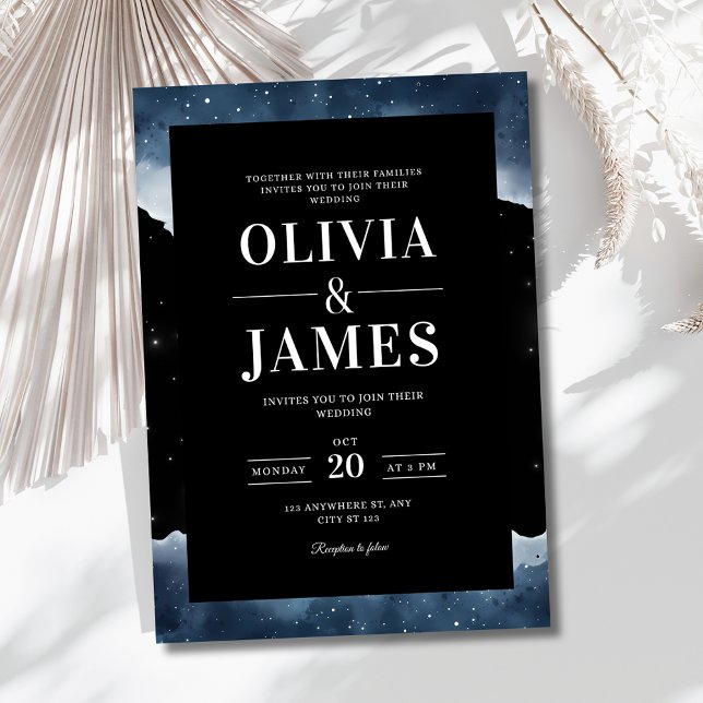 Invitación de Boda Noche Estrellada, Boda Celestia (Subido por el creador)