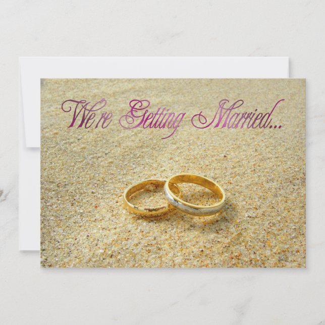 Invitación de Boda Nos Estamos Casando (Anverso)