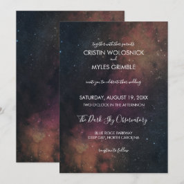 Invitación de boda Nova Night Sky