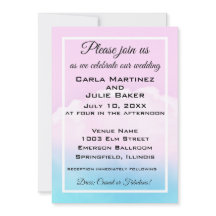Invitación de Boda Nube Nupcial
