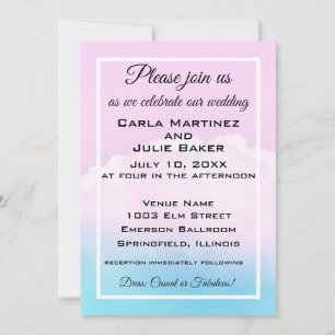 Invitación de Boda Nube Nupcial
