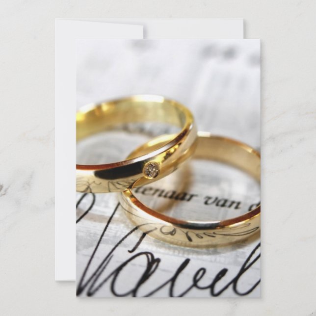 invitación de boda o aceptación (Anverso)
