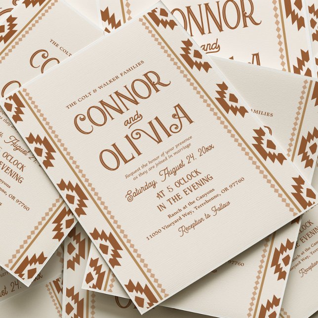 Invitación de boda occidental moderna (Subido por el creador)