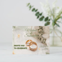 INVITACIÓN DE BODA ORNAMENTAL CON FOTOS