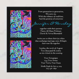 Invitación de Boda - Paloma de la Paz Ébano (cuadr