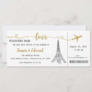 Invitación de Boda, Papelería de Boda, Amor