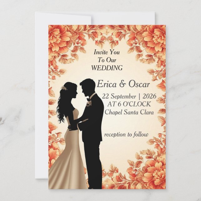 ✨ Invitación de Boda para Celebración de Amor ✨ (Anverso)