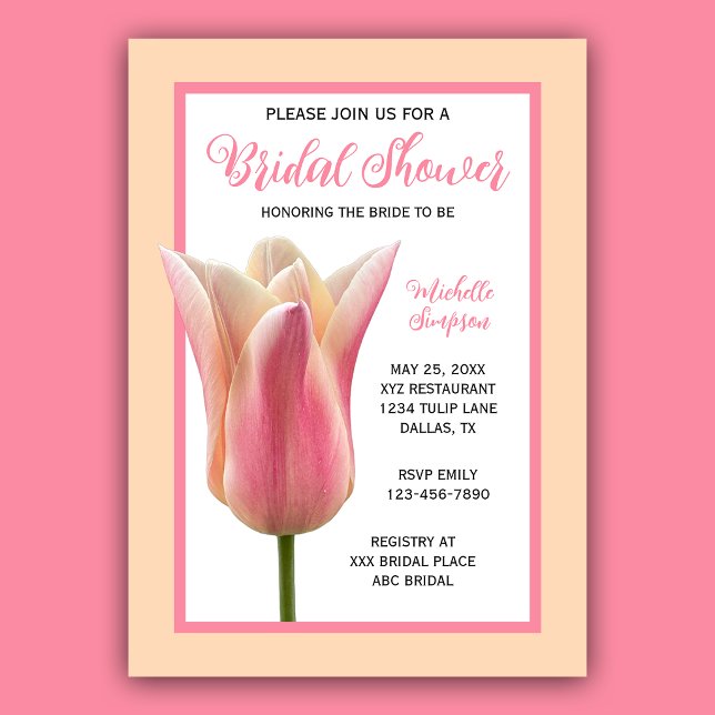 Invitación de Boda para Desayuno Nupcial de Tulipá (Subido por el creador)