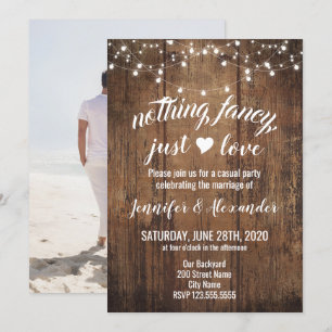 Invitación de boda para fuga