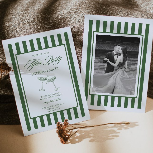 Invitación de boda para fuga con dinero antiguo (Old Money Elopement Wedding Invitation)