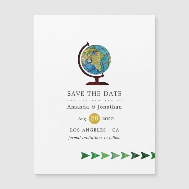 Invitación de boda para guardar en el pasaporte (Anverso)