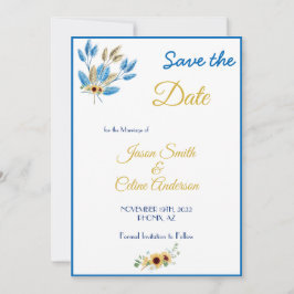 Invitación de boda para guardar la fecha