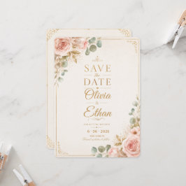 Invitación de boda para guardar la fecha