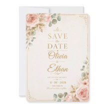 Invitación de boda para guardar la fecha