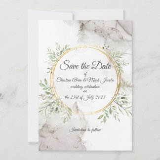 Invitación de boda para guardar la fecha