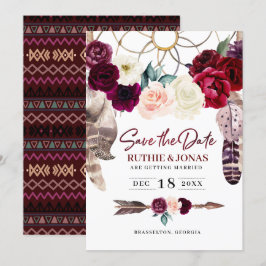 Invitación de boda para guardar la fecha con atrap
