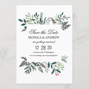 Invitación de boda para guardar la fecha con coron