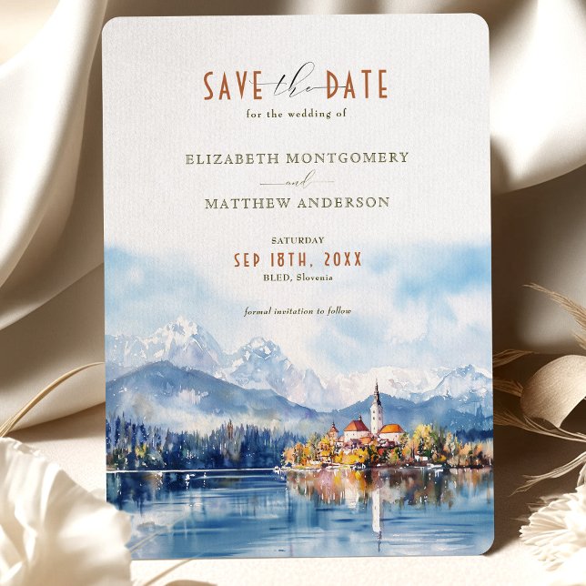 Invitación de boda para guardar la fecha de Bled E (Subido por el creador)