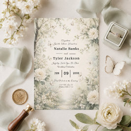 Invitación de boda para jardín de primavera Maripo