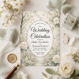 Invitación de boda para jardín de primavera Maripo