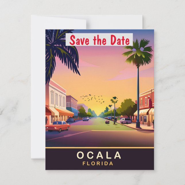 Invitación de boda para la ciudad histórica de Oca (Anverso)