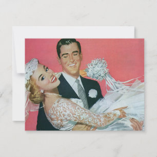 Invitación de boda para novios recién casados con 