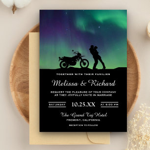Invitación de boda para pareja de la galaxia Auror