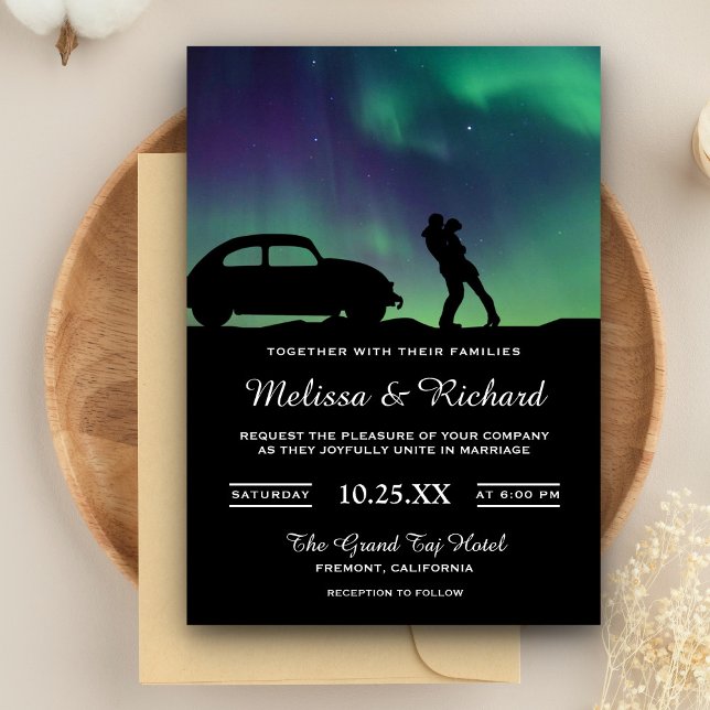 Invitación de boda para pareja de la galaxia Auror (Subido por el creador)