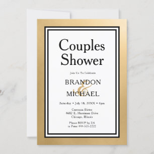 Invitación de boda para parejas modernas LGBTQ en 