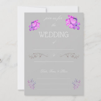 Invitación de boda para rellenar en blanco