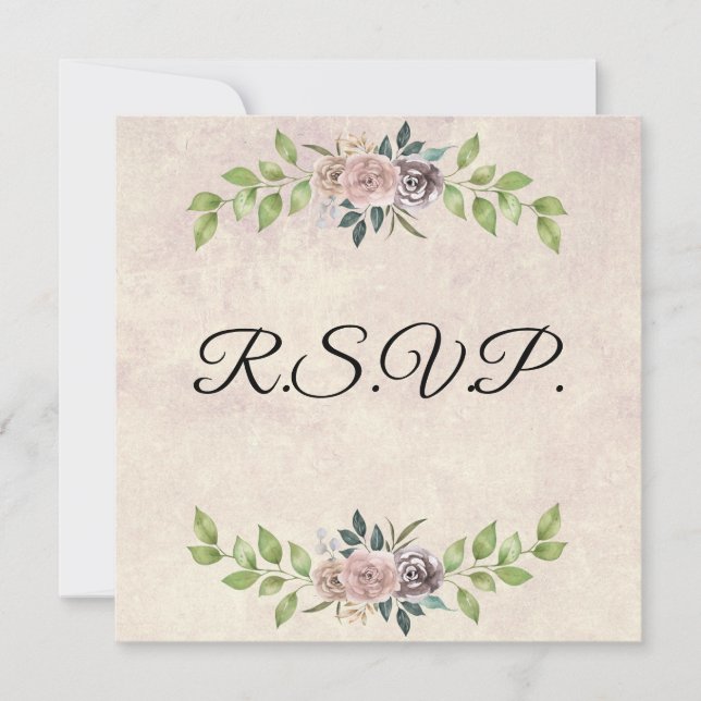 Invitación de boda para siempre - Dos corazones -  (Anverso)