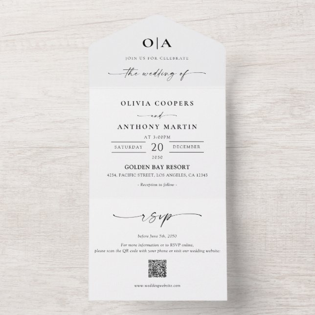 Invitación de boda para todos (Interior)