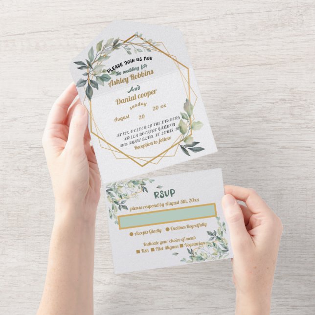 Invitación de boda para todos (desgarro)