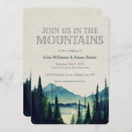 Invitación de Boda/partido de montaña