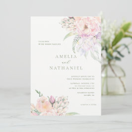 Invitación de boda Pastel Garden